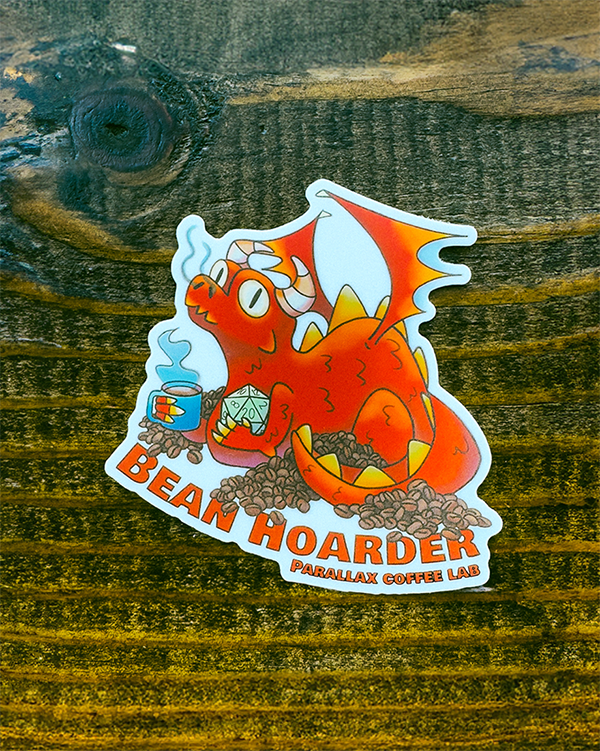 Bean Hoarder - 3inch Vinyl Sticker – Parallax Coffee Lab